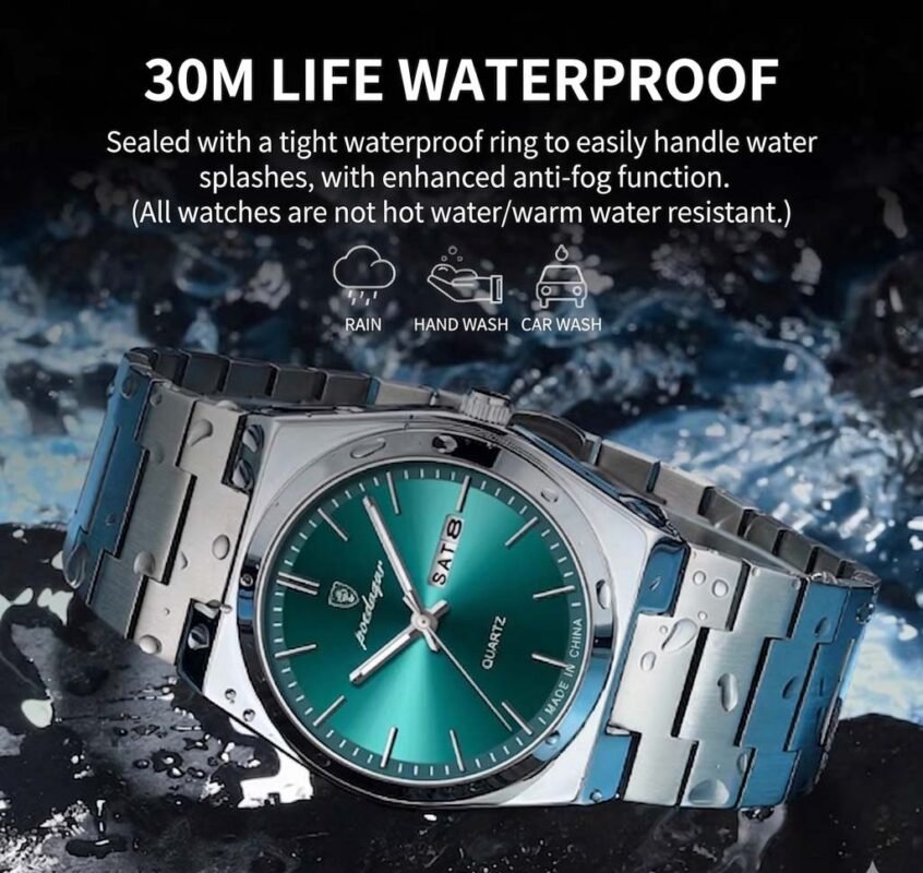 POEDAGAR 30M Waterproof Luxury Quartz Watch